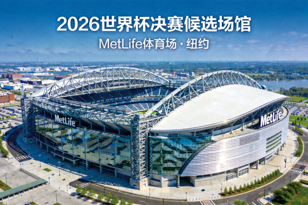 美国纽约MetLife体育场 - 2026世界杯决赛候选场馆，现代钢结构体育场